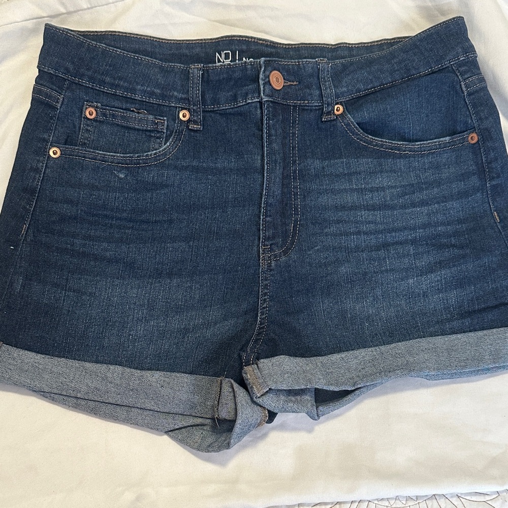 No Boundaries Dark Blue Jean Shorts